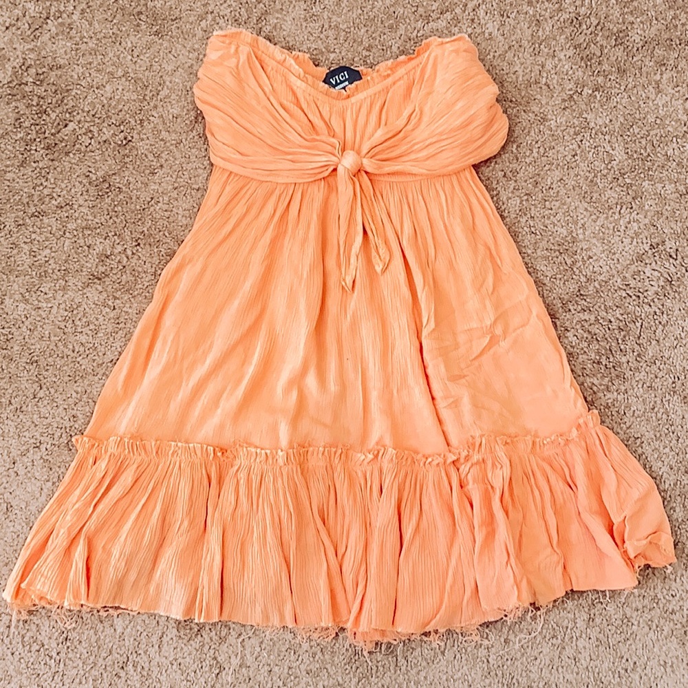 Cute strapless sundress